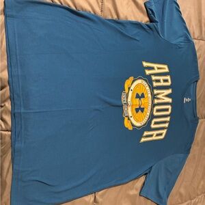 Under Armour Blue and Yellow Graphic Tee